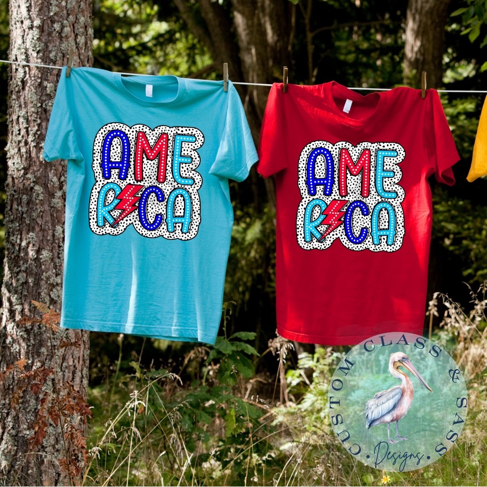 NEW America Dalmatian Dots Tee, Various Sizes